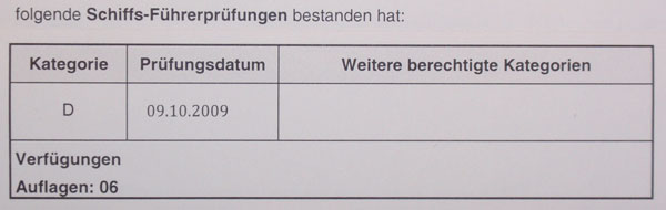 Prüfungsbestätigung
